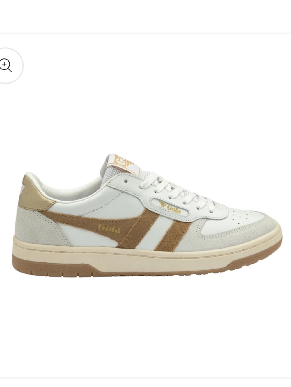 Gola Hawk Sneaker White/Carmel Size 8.5 New without box